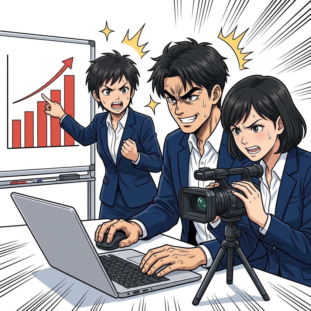 撮影・編集・改善を担う制作チーム