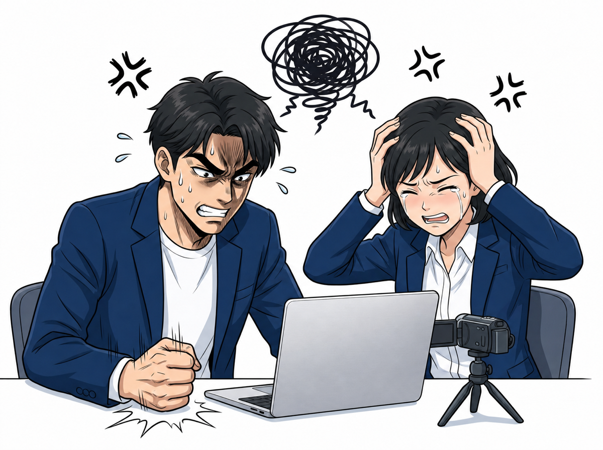 発信に悩む2人